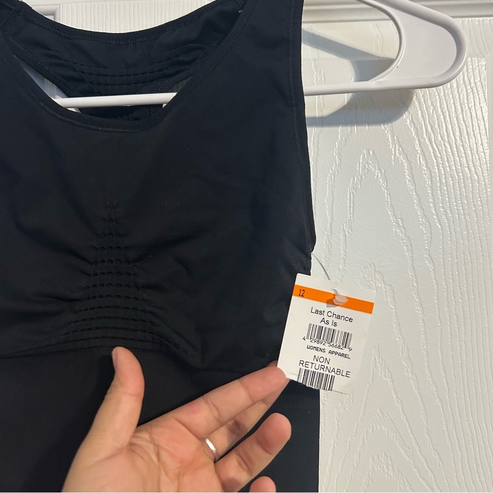 NWT Sweaty Betty Black Women's Stamina Longline Sports Bra Seamless - Picture 4 of 8